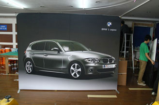 噴繪360專業快幕秀展架 移動快幕秀展架